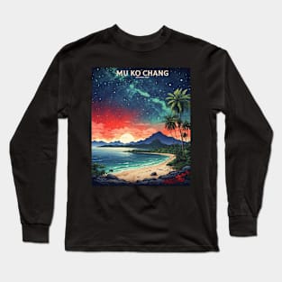 Mu Ko Chang Thailand Vintage Retro Travel Tourism Long Sleeve T-Shirt